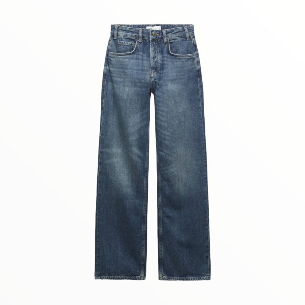 ZARA | Wash Blue | THE HIGH WAIST STRAIGHT LEG ZW JEANS - Picture 2 of 9